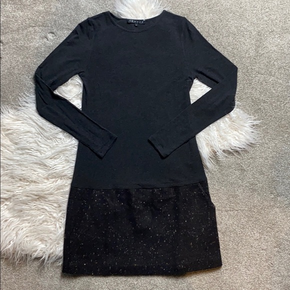 SALE Theory knit dress with wool/angora skirt sz s - Picture 1 of 4